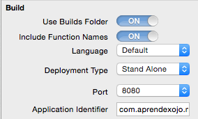 Ajustes de despliegue Stand Alone para aplicación Web Xojo.