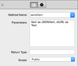 Definición del método SendItem para la clase basada en HTTPSocket