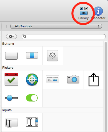 Componentes gráficos para crear Interfaz de Usuario en apps iOS.