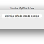 Subclase CheckBox: comportamiento desde Evento y código