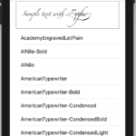 Truco: Listar Fuentes instaladas en iOS